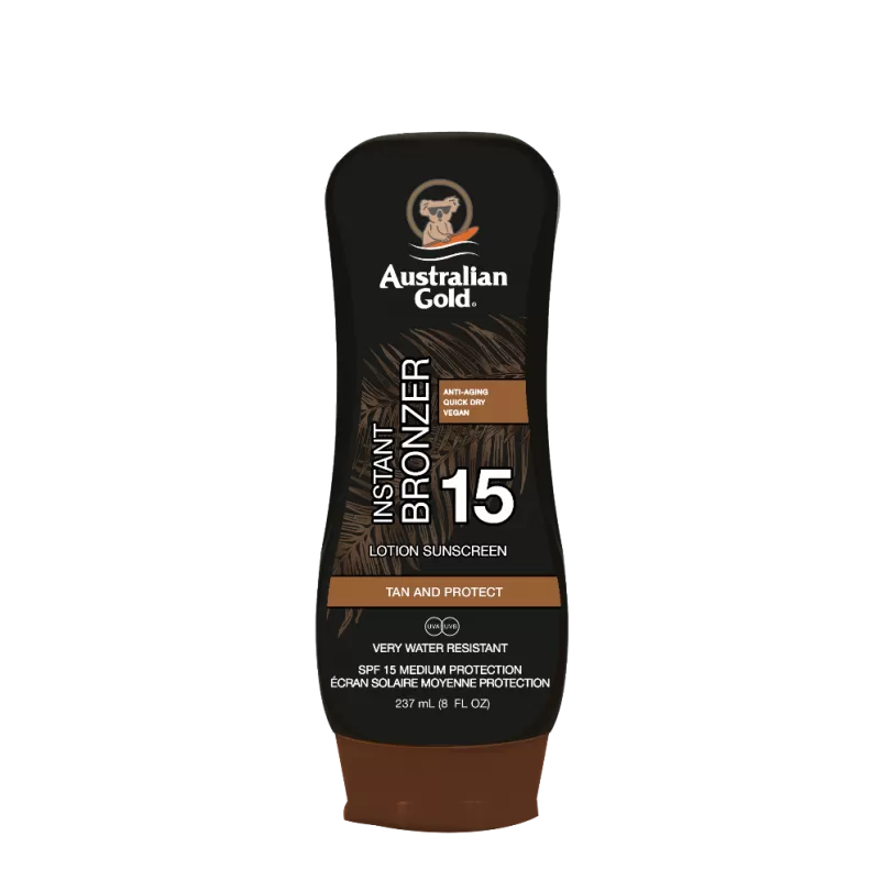 Australian Gold SPF 15 Lotion with Bronzer Instant Bronzer Glow 237ml