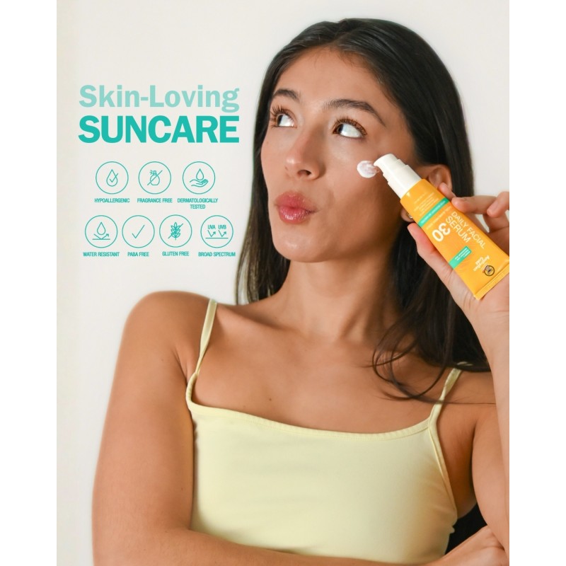 Australian Gold SPF 30 Daily Facial Serum con Acido Ialuronico, Aloe Vera & Tè Verde – 50 ml 2