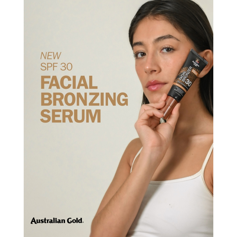Australian Gold SPF 30 Facial Bronzing Serum con Caramello, Acido Ialuronico & Tè Verde – 50 ml 3