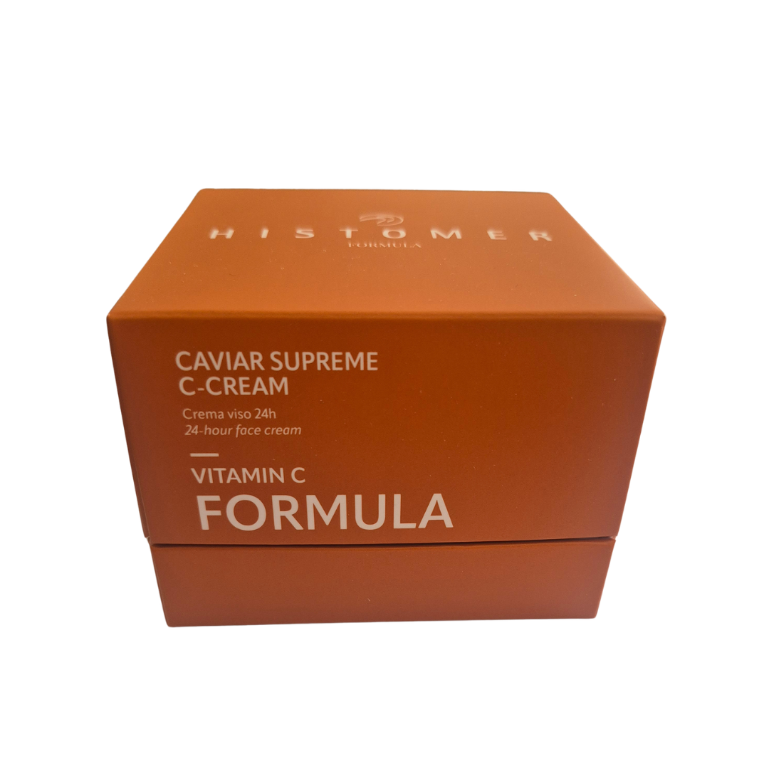 Histomer Vitamin C Caviar Supreme C-Cream 50 ml | Crema Viso Anti-età Vitamina C & Caviale Vegano Packaging