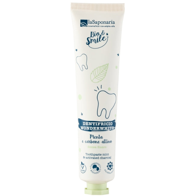La Saponaria Dentifricio WonderWhite Menta&Carbone