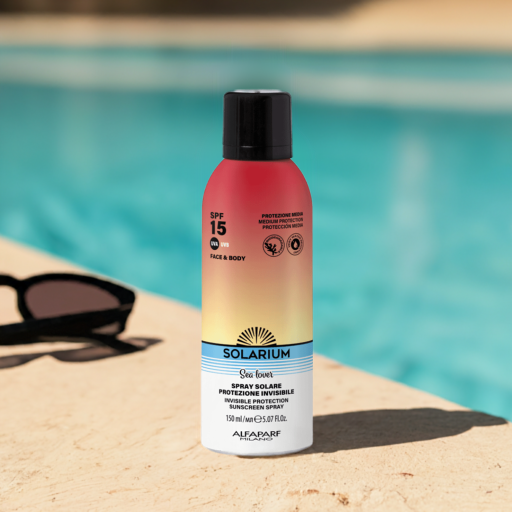 Solarium Sun Protection Spray Protezione spf15 piscina