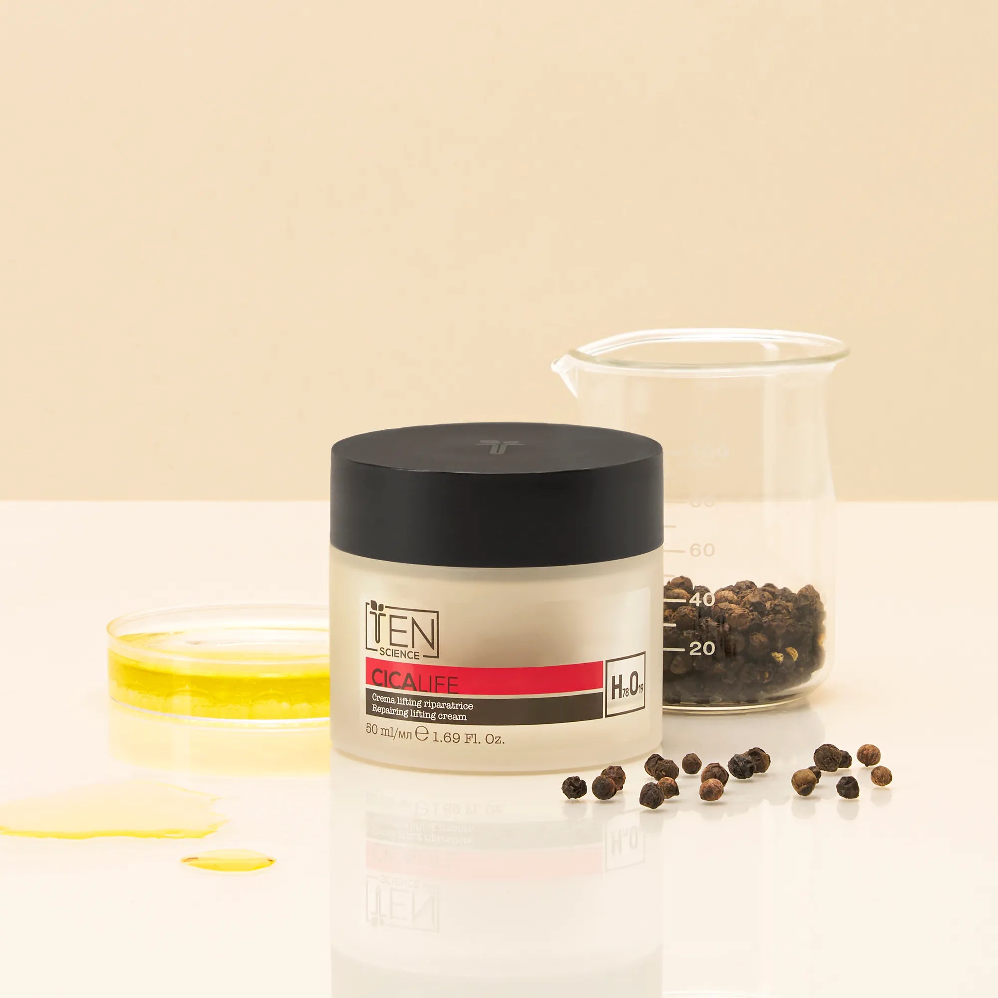 Ten Science Cicalife Crema Viso Lifting Riparatrice nature