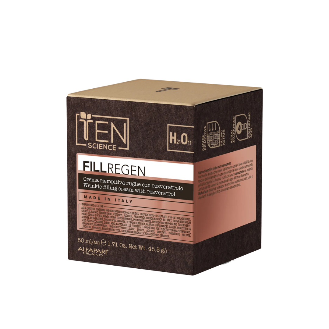 Ten Science Fill Regen Crema Riempitiva Rughe Con Resveratrolo Scatola