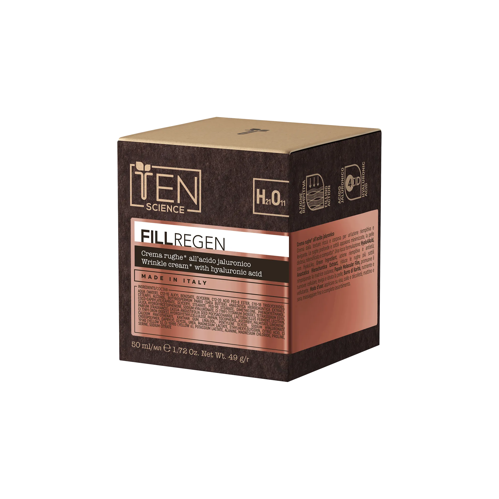 Ten Science Fill Regen Crema rughe all’acido ialuronico scatola