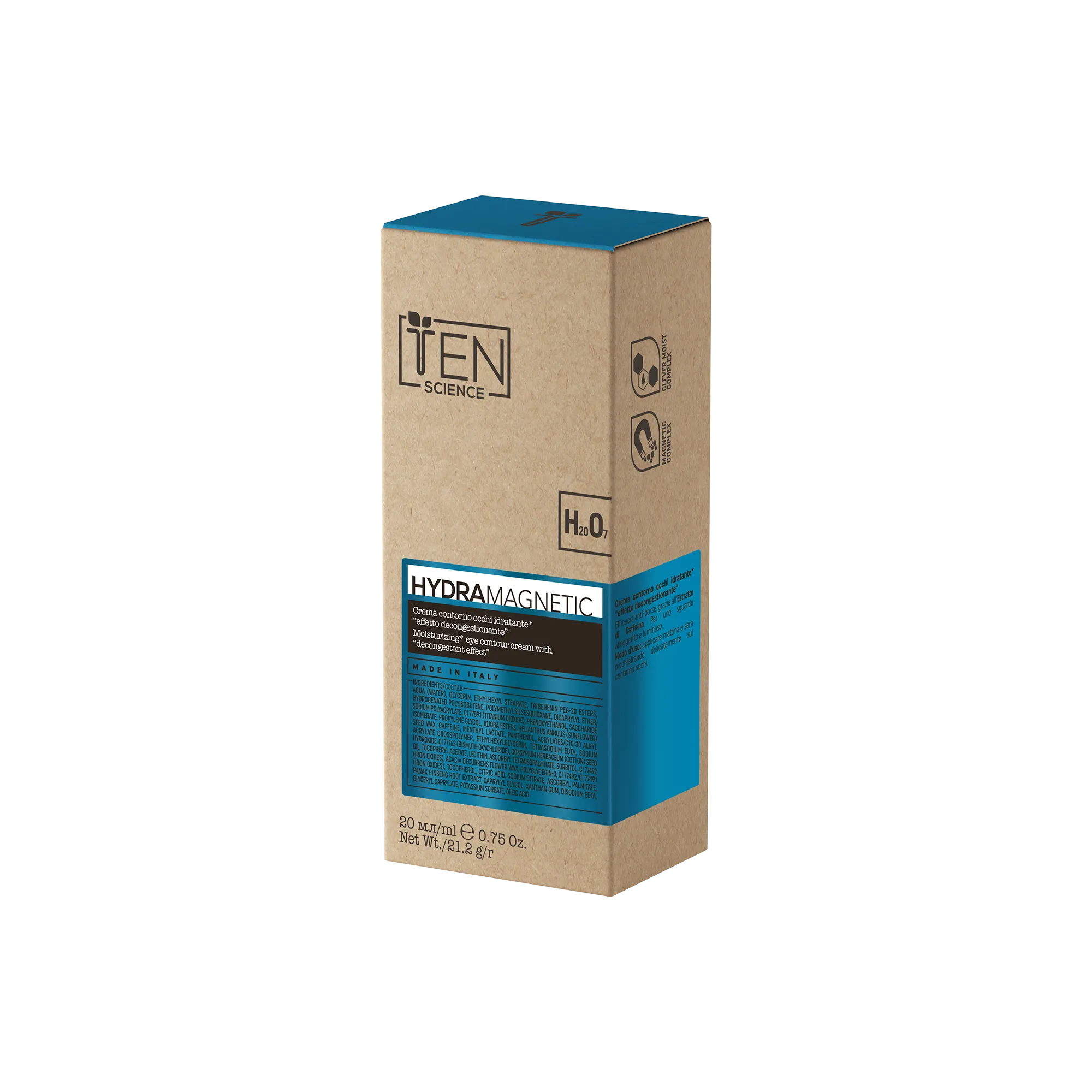 Ten Science Hydra Magnetic Crema Contorno Occhi Idratante Packaging