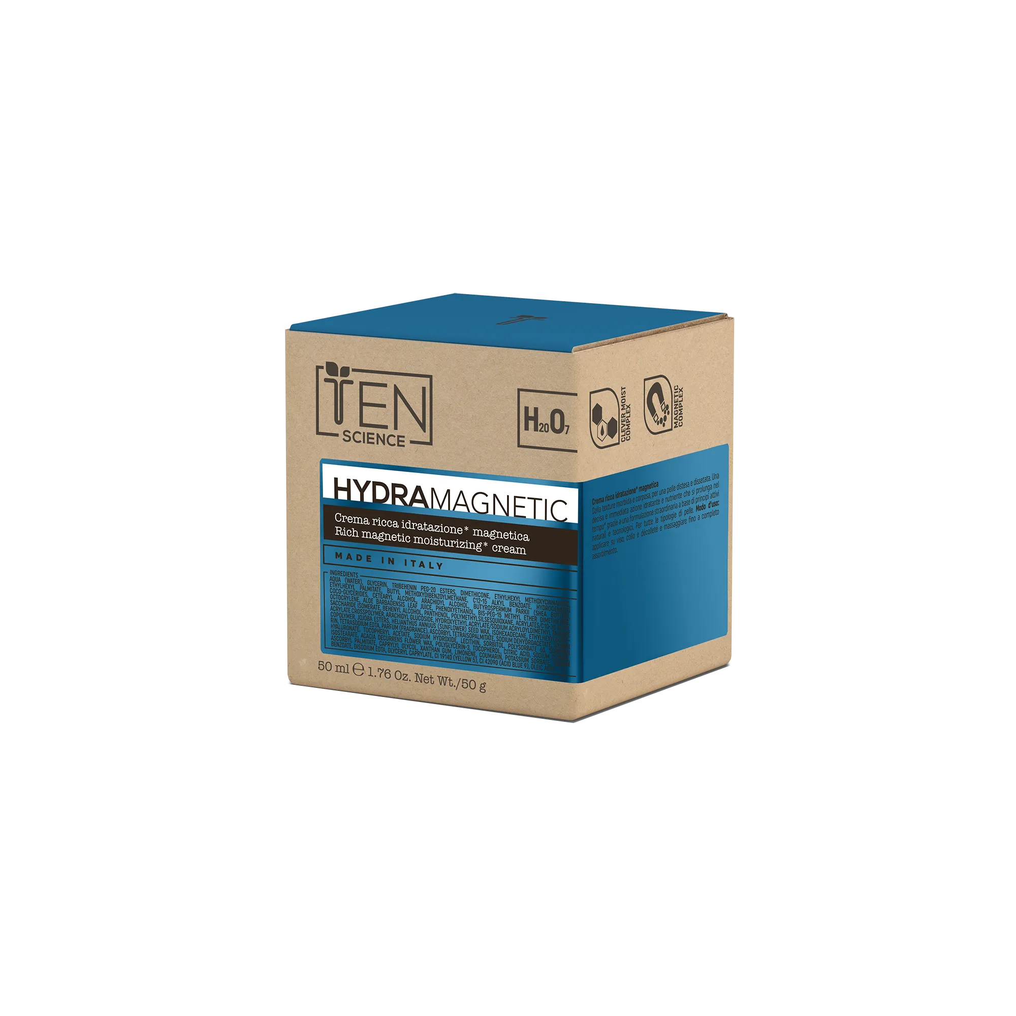 Ten Science Hydra Magnetic Crema Ricca Idratazione Magnetica Packaging