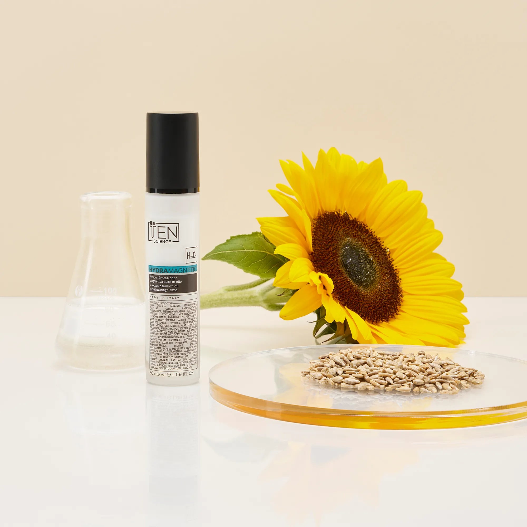 Ten Science Hydra Magnetic Fluido Idratazione Magnetica Latte in Olio Dosatore Nature