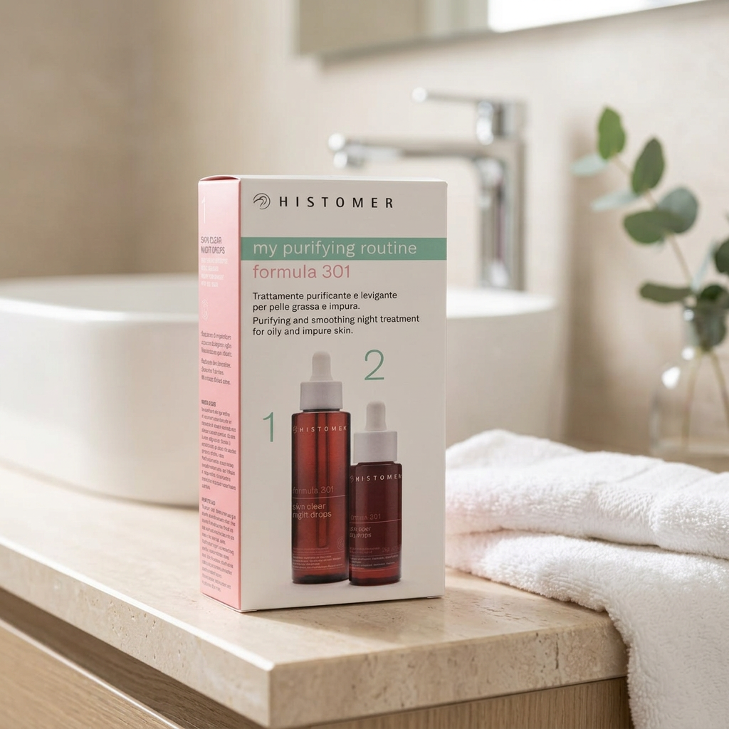 Histomer Kit Skin Clear in ambientazione skincare