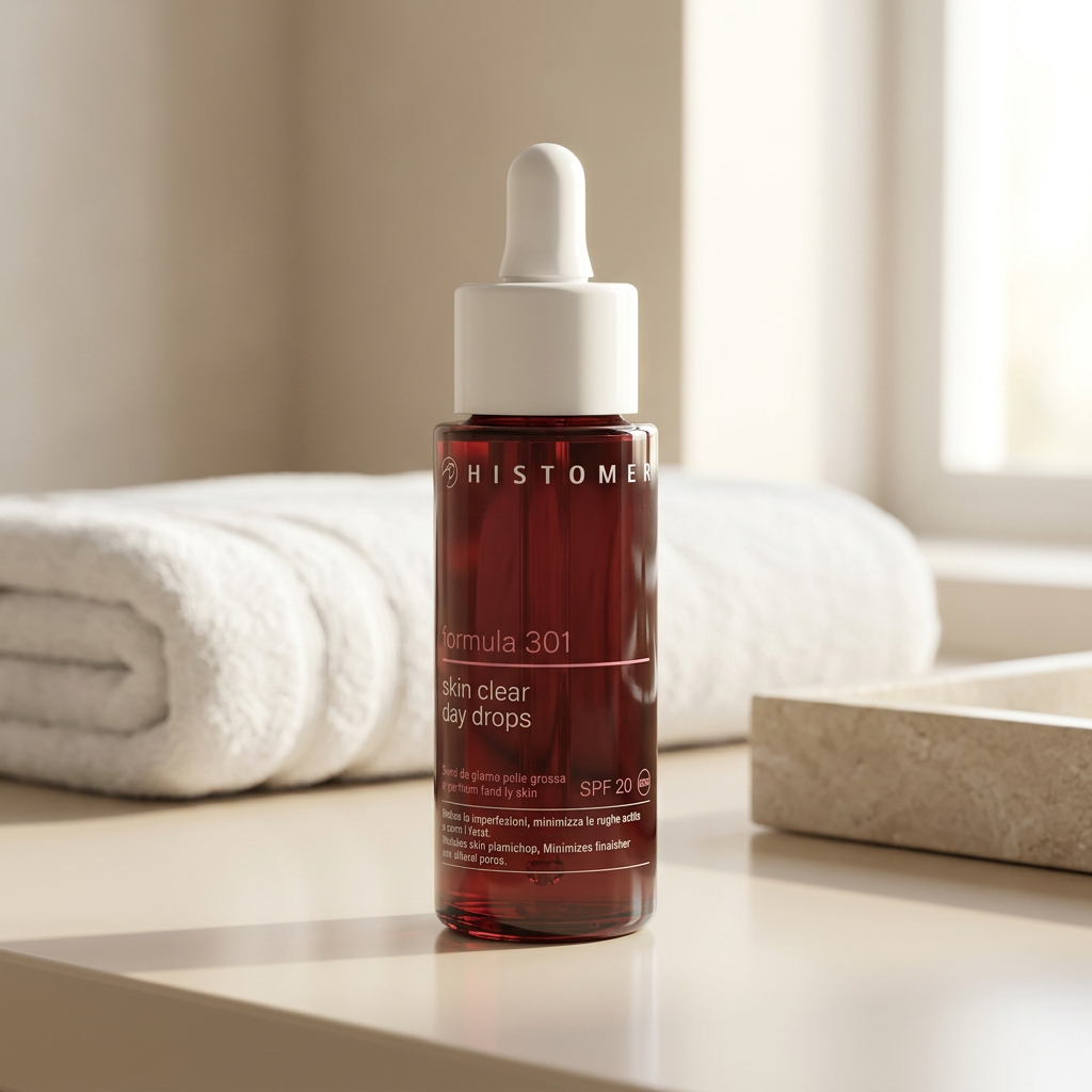 Histomer Skin Clear Day Drops ambientazione skincare mattutina