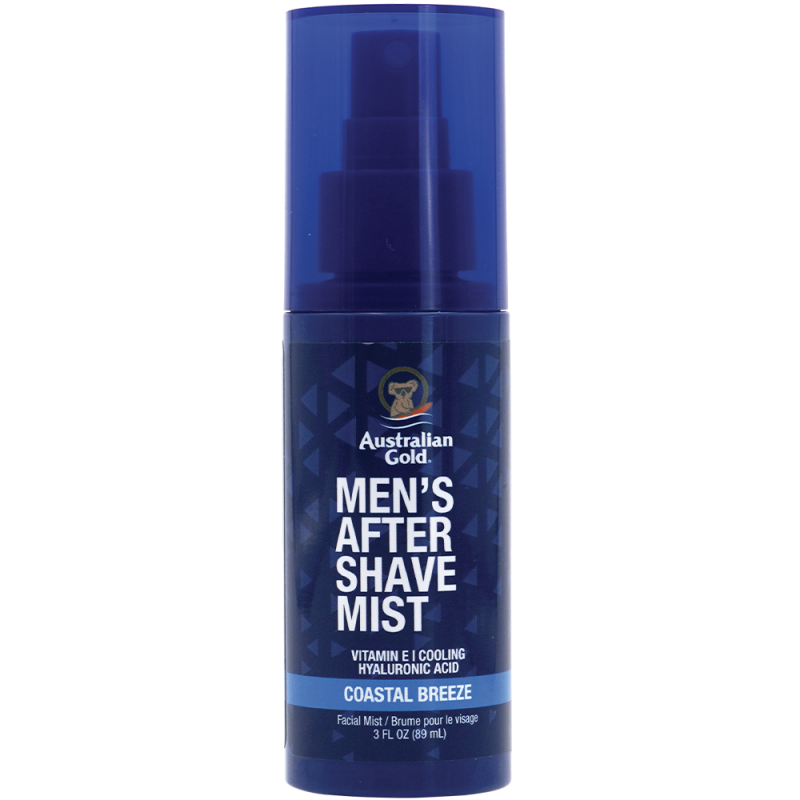 Australian Gold Men's After Shave Mist Coastal Breeze 89 ml | Dopobarba con Acido Ialuronico e Vitamina E