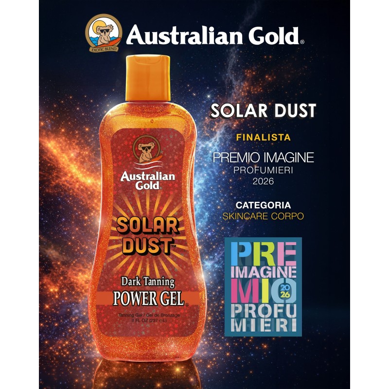 Australian Gold Solar Dust Gel Abbronzante Shimmer Dorato 40° Anniversario 237ml 3