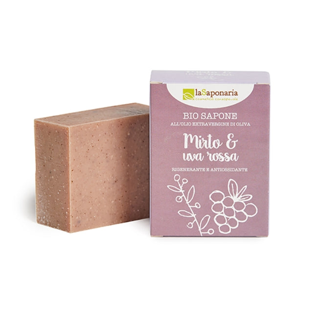 La Saponaria Sapone mirto e uva rossa