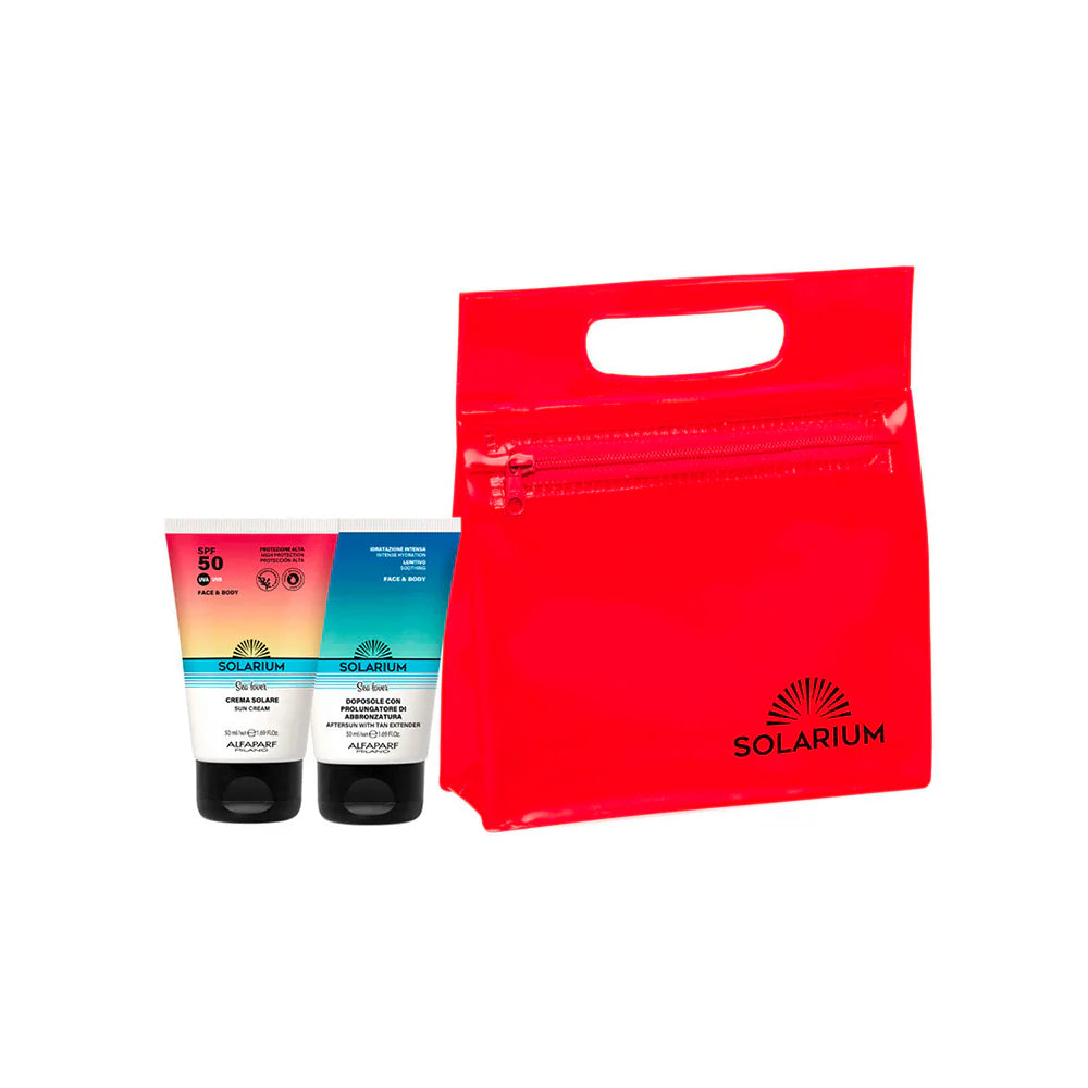 Solarium SPF 50 Travel Set Crema Solare + Doposole Prolungatore Abbronzatura 2x50ml