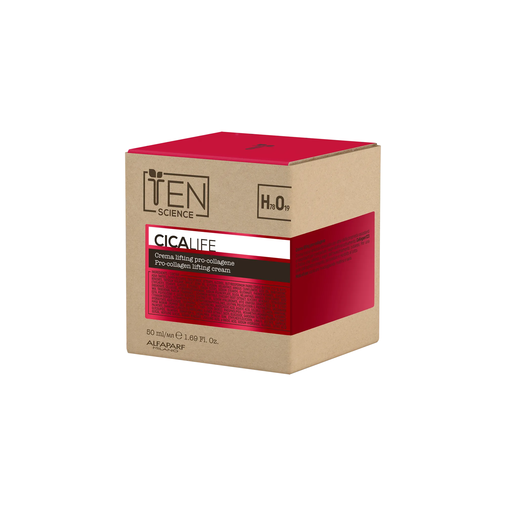 Ten Science Cica Life Crema Lifting Pro-Collagene - Rassodante Anti-Età con Centella Asiatica
