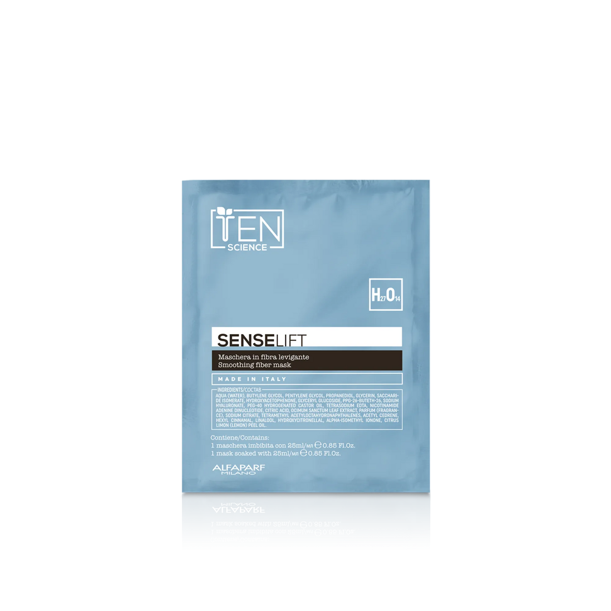 Ten Science Sense Lift Maschera in Fibra Levigante | 1 maschera da 25 ml | NAD+ e Acido Ialuronico