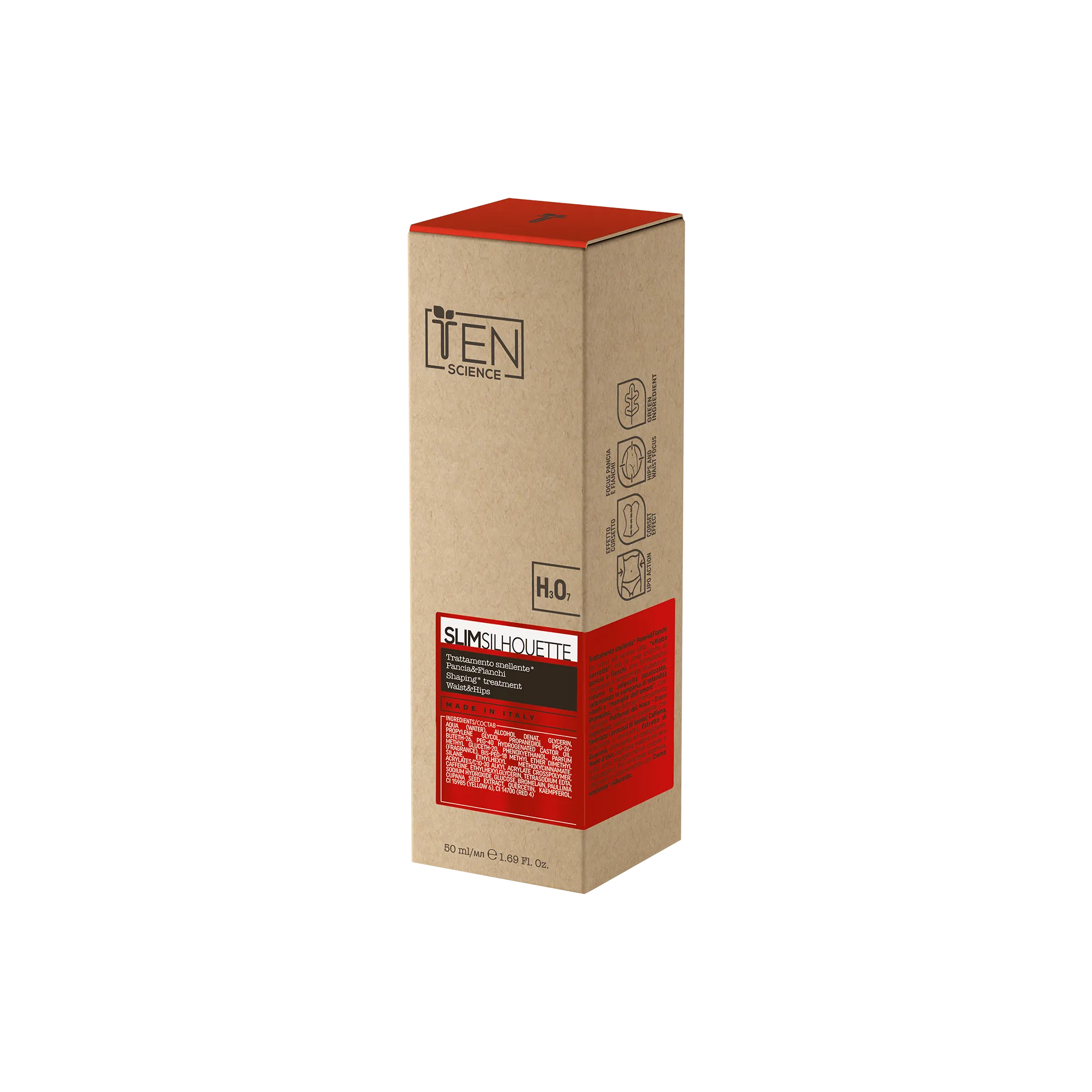 Ten Science Slim Silhouette Trattamento Snellente Pancia e Fianchi Scatola